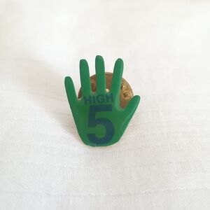 High 5 Five Hand Lapel Pin